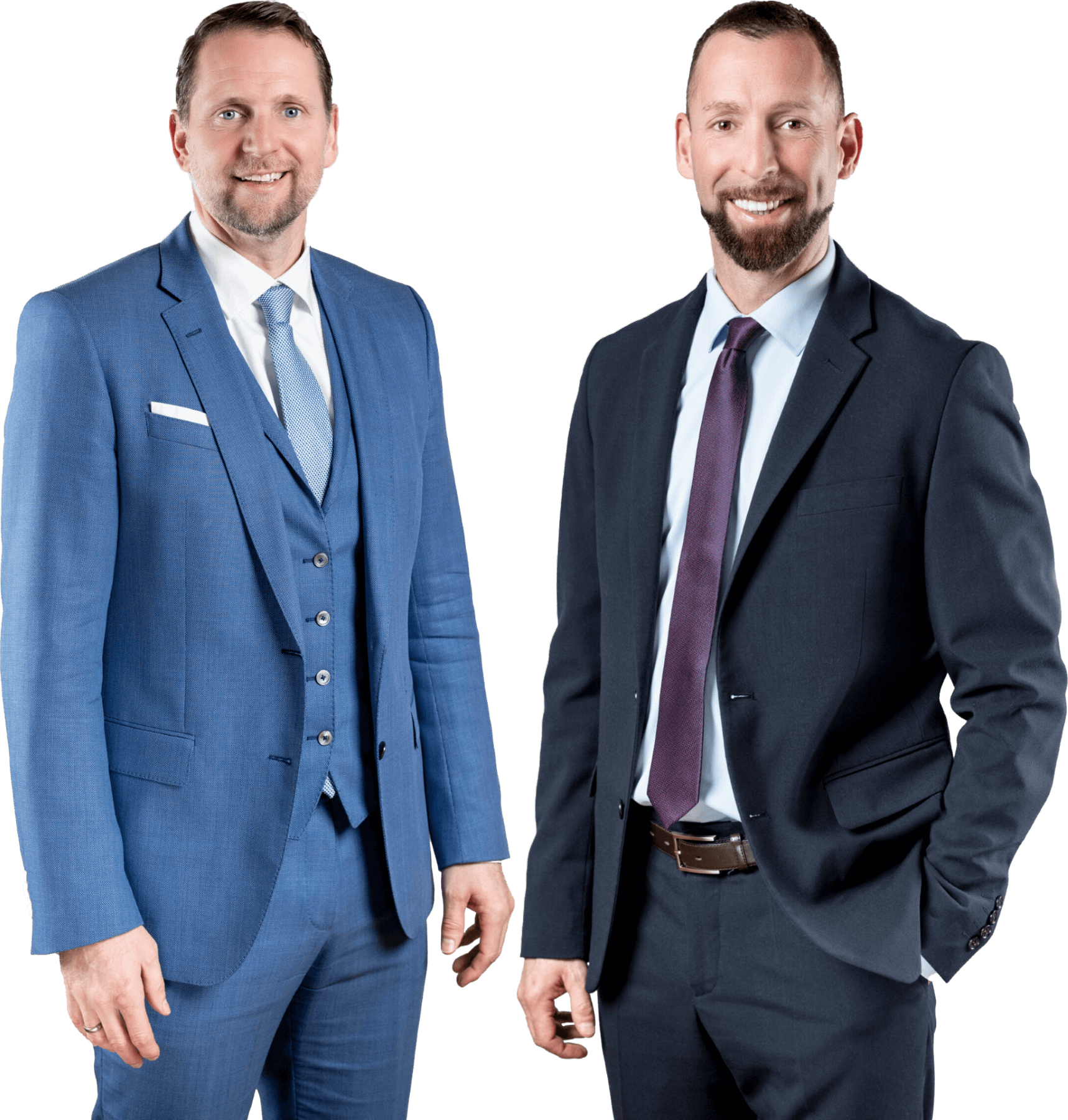 Herr Beeler und Herr Marbacher nebeneinander